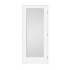Trimlite 36" by 80" 1-Lite Shaker Left Handed Interior Prehung Passage Door with Satin Nickel Hinges and 4-9/16" Door Jamb Primed