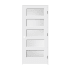 Trimlite 36" by 80" 5-Lite Shaker Left Handed Interior Prehung Passage Door with Oil Rubbed Bronze Hinges and 6-9/16" Door Jamb Primed