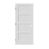Trimlite 36" by 80" Shaker 4-Panel Right Handed Interior Pre-Hung Passage Door with Black Hinges and 4-9/16" Door Jamb Primed