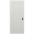Trimlite 36" W x 80" H 1-Panel Contemporary Left-Hand Inswing Exterior Prehung Entry Door with Satin Nickel Hinges, 6-9/16" Door Jamb, and Mill Sill Primed