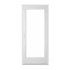 Trimlite 36" x 80" 1-Lite French Left-Hand Inswing Exterior Prehung Entry Door with Satin Nickel Hinges, 6-9/16" Door Jamb, and Mill Sill Primed