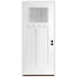 Trimlite 36" W x 80" H Patina 6-Lite 2-Panel Contemporary Left-Hand Inswing Exterior Prehung Entry Door with Satin Nickel Hinges, 6-9/16" Door Jamb, and Bronze Sill Primed