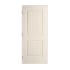 Trimlite 36" x 80" Primed 2-Panel Arch Top V-Groove Santa Fe Molded Hollow Core 4-9/16" Jamb Right Hand Prehung Door with Black Hinges Primed