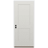 Trimlite 36" W x 80" H 2-Panel Contemporary Right-Hand Inswing Exterior Prehung Entry Door with Black Hinges, 4-9/16" Door Jamb, and Bronze Sill Primed