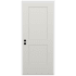 Trimlite 36" W x 80" H 2-Panel Contemporary Right-Hand Inswing Exterior Prehung Entry Door with Black Hinges, 6-9/16" Door Jamb, and Mill Sill Primed