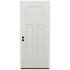 Trimlite 36" W x 80" H 3-Panel Contemporary Right-Hand Inswing Exterior Prehung Entry Door with Satin Nickel Hinges, 4-9/16" Door Jamb, and Bronze Sill Primed