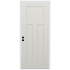 Trimlite 36" W x 80" H 3-Panel Contemporary Right-Hand Inswing Exterior Prehung Entry Door with Satin Nickel Hinges, 4-9/16" Door Jamb, and Mill Sill Primed