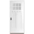 Trimlite 36" W x 80" H Clear 6-Lite 2-Panel Contemporary Right-Hand Inswing Exterior Prehung Entry Door with Oil Rubbed Bronze Hinges, 4-9/16" Door Jamb, and Bronze Sill Primed