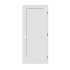 Trimlite 36" by 84" Shaker 1 Panel Left Handed Interior Prehung Passage Door with Black Hinges and 7-1/4" Door Jamb Primed
