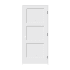 Trimlite 36" by 84" Shaker 3 Panel Left Handed Interior Prehung Passage Door with Black Hinges and 4-9/16" Door Jamb Primed