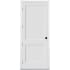 Trimlite 36" by 96" 2-Panel Shaker Right Handed Interior Prehung Fire Rated Passage Door with Brushed Chrome Hinges and 7 1/4" Door Jamb - Mill Sill Primed