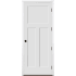 Trimlite 36" by 96" 1+2-Panel Shaker Left Handed Interior Prehung Fire Rated Passage Door with Black Hinges and 4 9/16" Door Jamb - Bronze Sill Primed