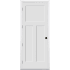 Trimlite 36" by 96" 1+2-Panel Shaker Right Handed Interior Prehung Fire Rated Passage Door with Satin Nickel Hinges and 7 1/4" Door Jamb - Bronze Sill Primed