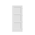 Trimlite 36" by 96" 3-Panel Shaker Left Handed Interior Prehung Fire Rated Passage Door with Oil Rubbed Bronze Hinges and 7 1/4" Door Jamb - Mill Sill Primed