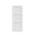 Trimlite 36" by 96" 3-Panel Shaker Left Handed Interior Prehung Fire Rated Passage Door with Black Hinges and 4 9/16" Door Jamb - Mill Sill Primed