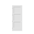 Trimlite 36" by 96" 3-Panel Shaker Right Handed Interior Prehung Fire Rated Passage Door with Satin Nickel Hinges and 6 9/16" Door Jamb - Bronze Sill Primed