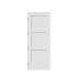 Trimlite 36" by 96" Shaker 3-Panel Right Hand Handed Interior Pre-Hung Passage Door with Black Hinges and 6-9/16" Door Jamb Primed
