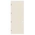Trimlite 36" x 96" Primed Hardboard Solid Core Flush 7-1/4" Jamb Right Hand Prehung Door with Oil Rubbed Bronze Hinges Primed