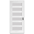 Trimlite 36" W x 96" H Etched 6-Lite Contemporary Left-Hand Inswing Exterior Prehung Entry Door with Oil Rubbed Bronze Hinges, 6-9/16" Door Jamb, and Mill Sill Primed