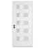 Trimlite 36"W x 96"H Clear 5 Lite Contemporary Right Handed Exterior Prehung Entry Door with Bright Chrome Hinges, 6-9/16" Door Jamb, and Mill Sill Primed