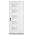 Trimlite 36"W x 96"H Rain 5 Lite Contemporary Right Handed Exterior Prehung Entry Door with Black Hinges, 6-9/16" Door Jamb, and Bronze Sill Primed