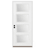 Trimlite 36"W x 96"H Rain 4 Lite Contemporary Right Handed Exterior Prehung Entry Door with Black Hinges, 6-9/16" Door Jamb, and Bronze Sill Primed