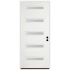 Trimlite 36"W x 80"H Rain 5 Lite Contemporary Left Handed Exterior Prehung Entry Door with Oil Rubbed Bronze Hinges, 6-9/16" Door Jamb, and Bronze Sill Primed