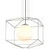 Troy Lighting Silhouette 1 Light 25" Wide Hand Worked Pendant with Opal Shade Silver Leaf