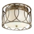 Troy Lighting Sausalito 2 Light Flush Mount Ceiling Fixture Silver Gold