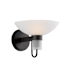 Troy Lighting Arturo 8" Tall Wall Sconce with Etched Matte Glass Shade Textured Bronze with Highlights
