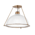 Troy Lighting Glint 18" Wide Semi-flush Ceiling Fixture Patina Brass