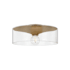 Troy Lighting Killian 16" Wide Semi-Flush Drum Ceiling Fixture with Clear Glass Shade Patina Brass