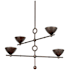 Troy Lighting Vishal 4 Light 38" Wide Chandelier Black Patina Gold