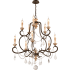 Troy Lighting Bordeaux 10 Light 2 Tier Chandelier Parisian Bronze with Distressed Gold Leaf