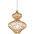 Troy Lighting Irvine 20" Wide Rattan Pendant Patina Brass