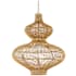 Troy Lighting Irvine 28" Wide Rattan Pendant Patina Brass