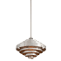 Troy Lighting Mitchel Field 12.75" Tall 1 Light LED Pendant with Frosted Glass Shade Vintage Aluminum with Parisian Silver Leaf