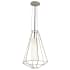 Troy Lighting Silhouette 1 Light 16" Wide Hand Worked Pendant with Opal Shade Silver Leaf