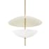 Troy Lighting Dion 3 Light 24" Wide Pendant Patina Brass