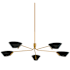 Troy Lighting Sacramento 5 Light 63" Wide Chandelier Patina Brass / Soft Black