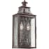 Troy Lighting Newton 2 Light 20" Tall Outdoor Wall Sconce with Seedy Glass Soft Off Black