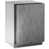 U-Line 24 Inch Wide 123 Can Capacity Energy Star Beverage Center with 79 12 Oz. Bottle Capacity and Wine Racks Solid Panel Ready Door