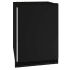 U-Line 1 Class 24 Inch Wide 5.7 Cu. Ft. Energy Star Certified Compact Freezerless Refrigerator Black