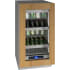 U-Line 18 Inch Wide 3.7 Cu. Ft. Compact Refrigerator with Variable Speed Compressor Panel Ready Glass