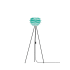 Turquoise with Black Floor Tripod