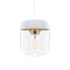 UMAGE Acorn Single Light 5-1/2" Wide LED Plug-In Pendant Polished Brass with White Cord