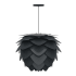 UMAGE Aluvia 23" Pendant in Anthracite Grey Black / Black
