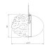 Umage-Eos 1-Light Wall Lamp-M-Umage-Eos 1-Light Wall Lamp-M-Gallery Image