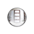 Umbra FLURRY 18-5/16" W x 1-9/16" H Circular Framed Bathroom Mirror Clear