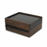 Umbra Stowit 10-1/4 Inch x 8-7/8 Inch Wood Jewelry Box Black / Walnut